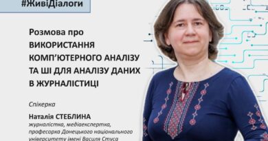 ЖИВІ ДІАЛОГИ ВІД НЕЗАЛЕЖНОЇ МЕРЕЖІ ПРЕС-КЛУБІВ УКРАЇНИ: РОЗМОВА ПРО ВИКОРИСТАННЯ КОМП’ЮТЕРНОГО АНАЛІЗУ ТА ШІ ДЛЯ АНАЛІЗУ ДАНИХ В ЖУРНАЛІСТИЦІ